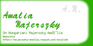 amalia majerszky business card